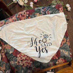 Engagement bandanas for pets